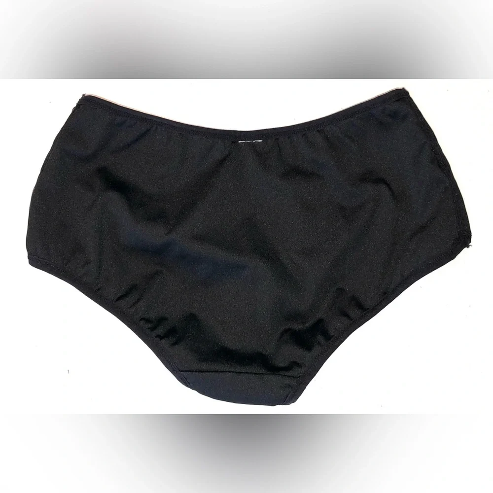 New Black Sequin Dance Bikini Bottoms - S